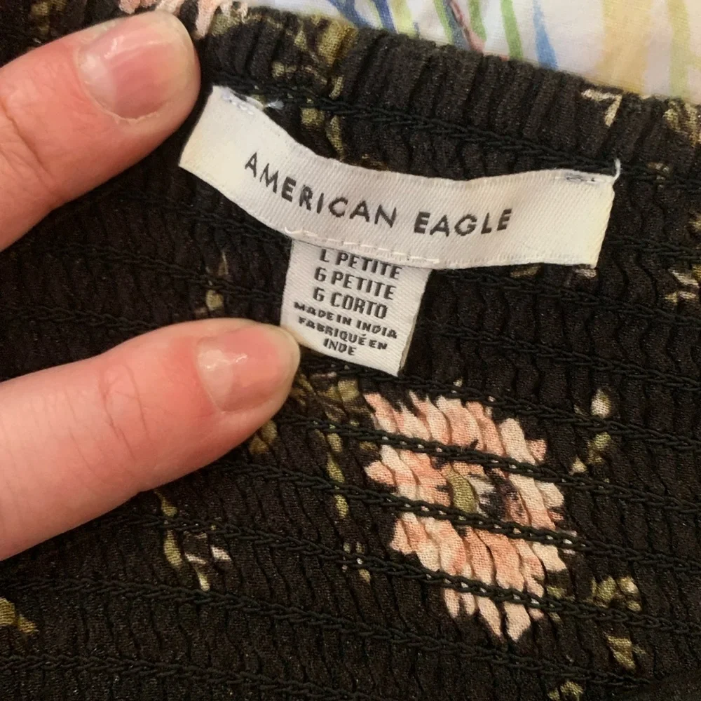 American Eagle Outfitters Floral Jumpsuit L Short - Picture 4 of 8